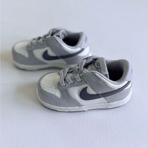 Nike Kids Gray and White Sneakers